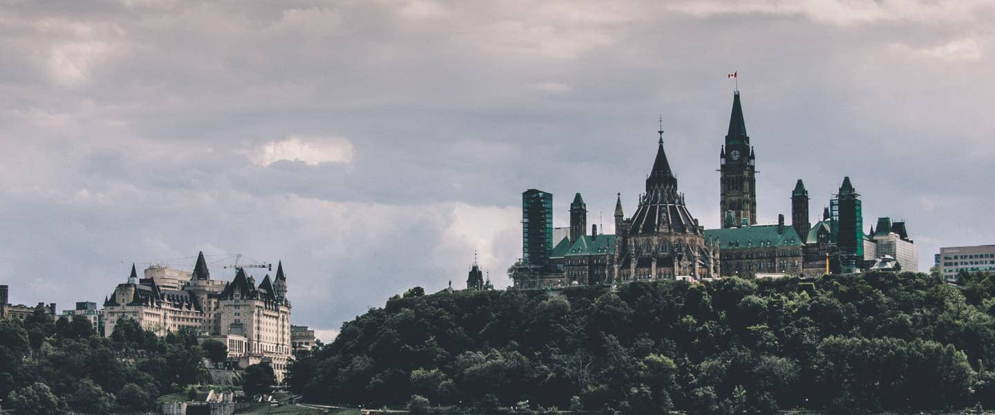 Monotonous Photo Of Ottawa Parliament Hill Wallpaper