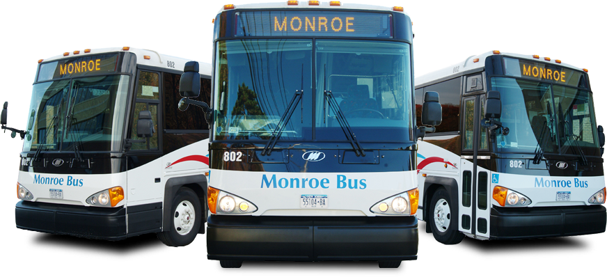 Monroe Bus Fleet Tour Transportation PNG