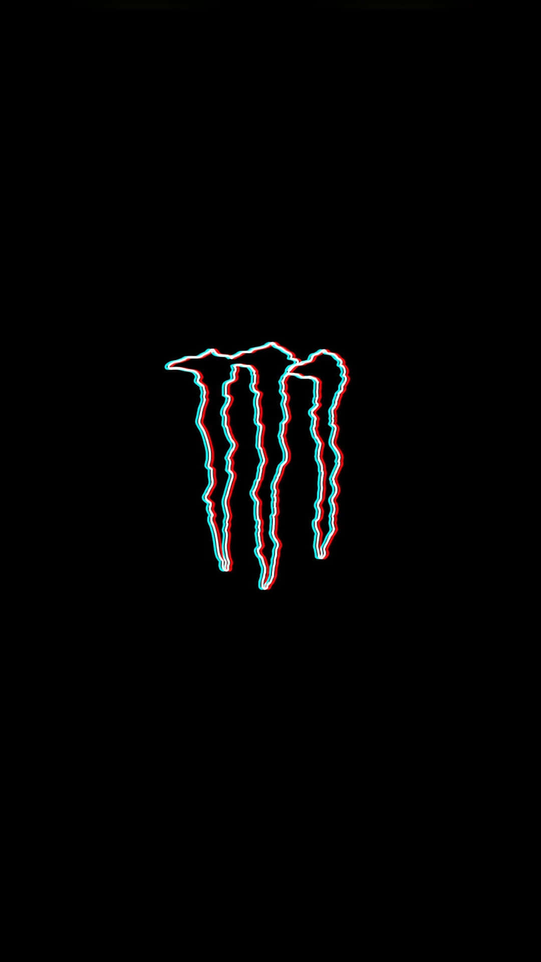 Monster Energy Logo on Dark Abstract Background
