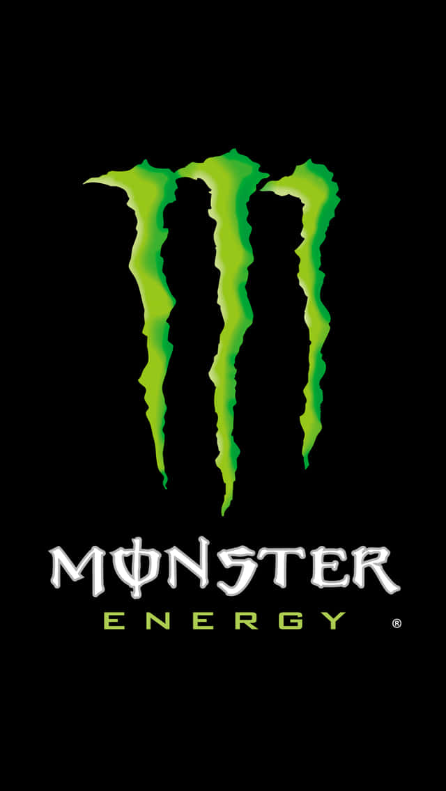 Monster Energy Logo on Grunge Background