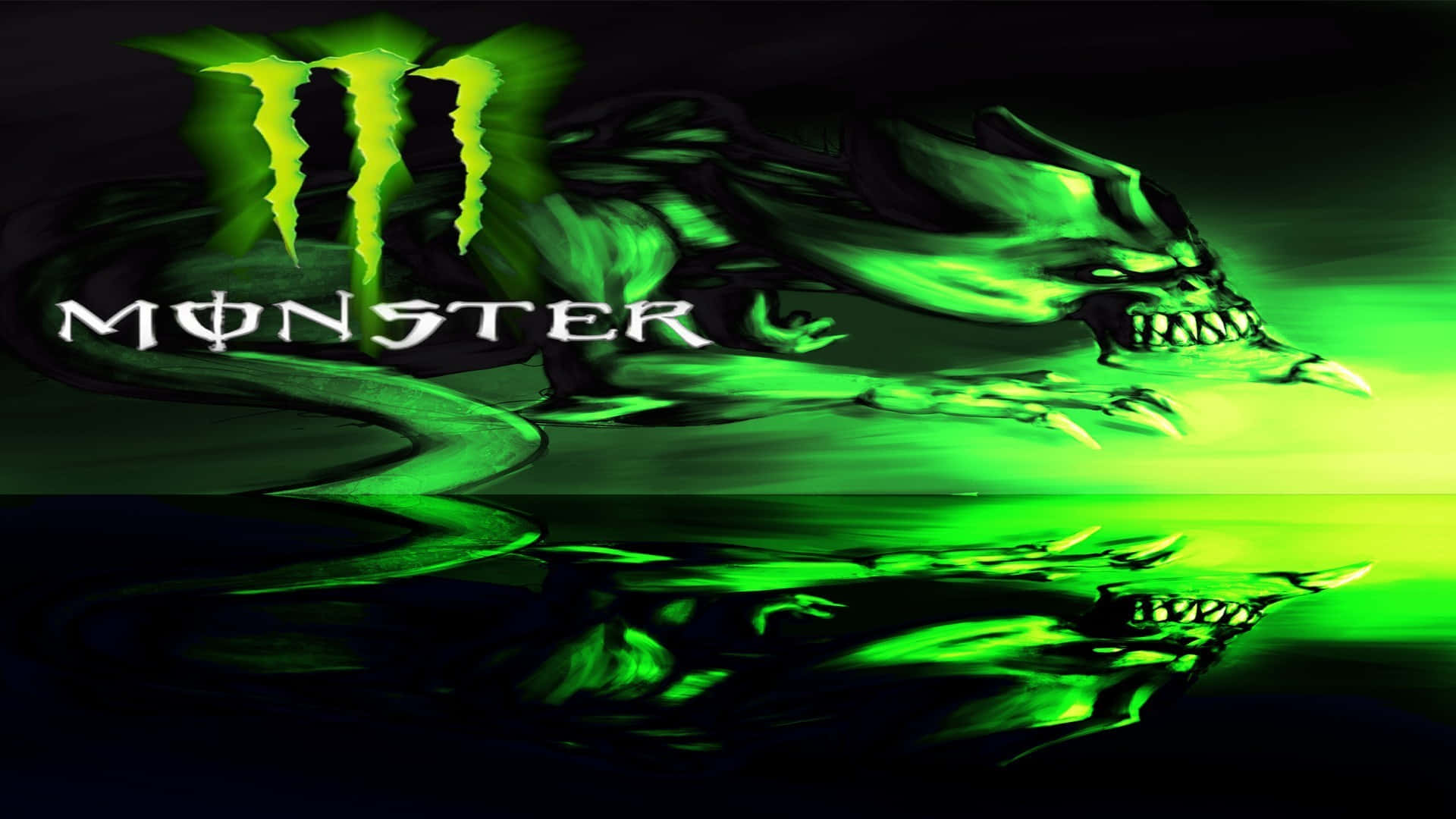 Monster Energy Drink Dragon Artwork Wallpaper