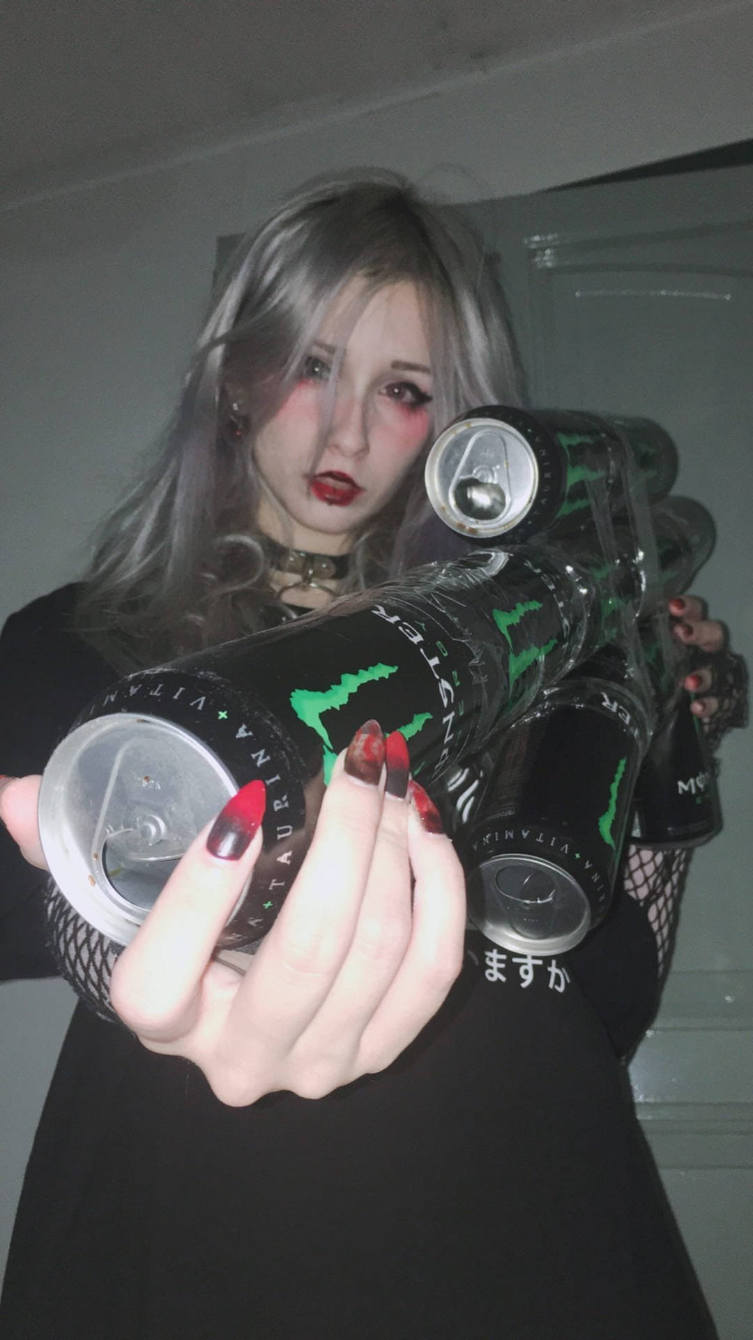 Monster Energy Drink E-girl Aesthetic Wallpaper