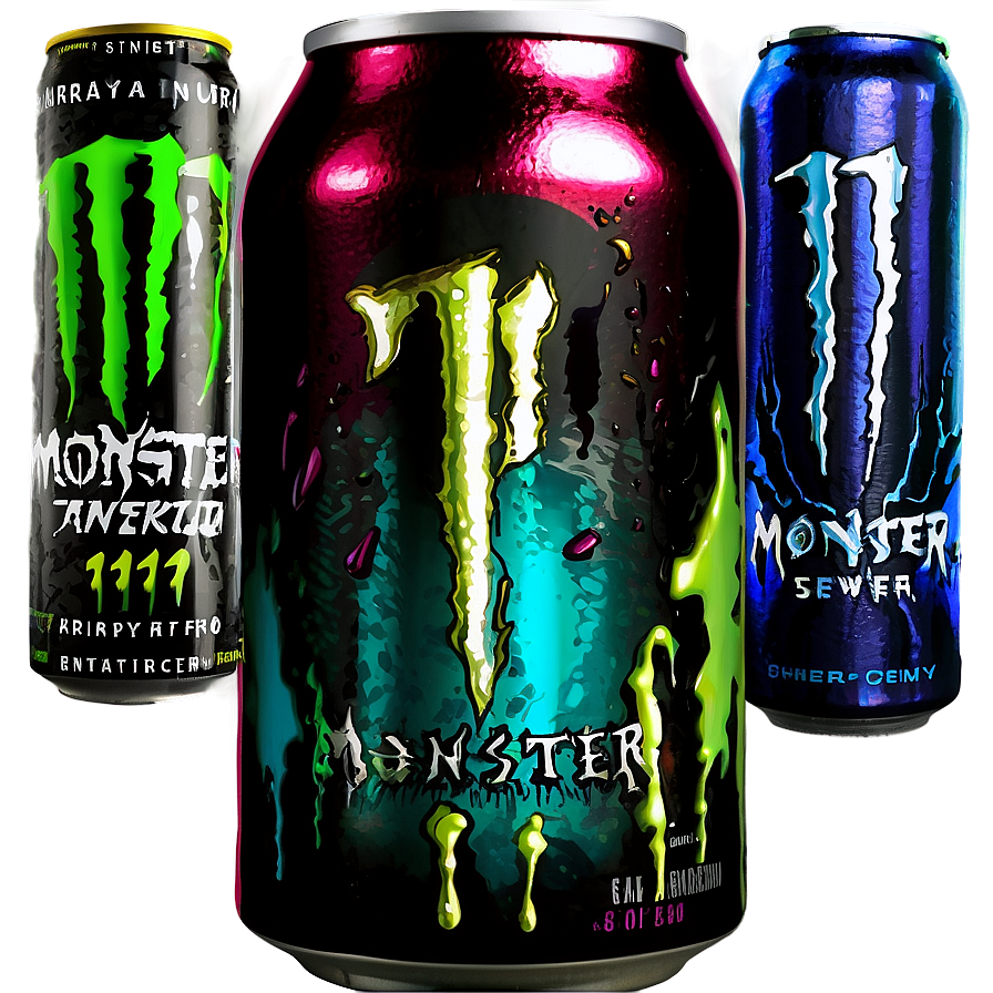 Download Monster Energy Drink Flavors Assortment Png 90 | Wallpapers.com