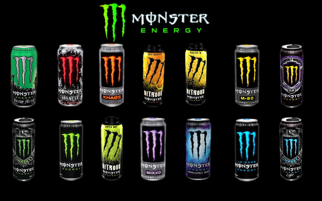 Monster Energy Drink Variety Wallpaper