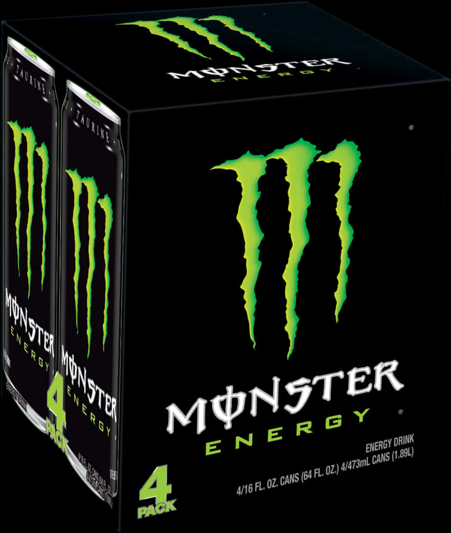 Monster Energy4 Pack Product Image PNG