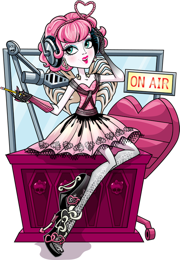 Monster High Radio Host Illustration PNG