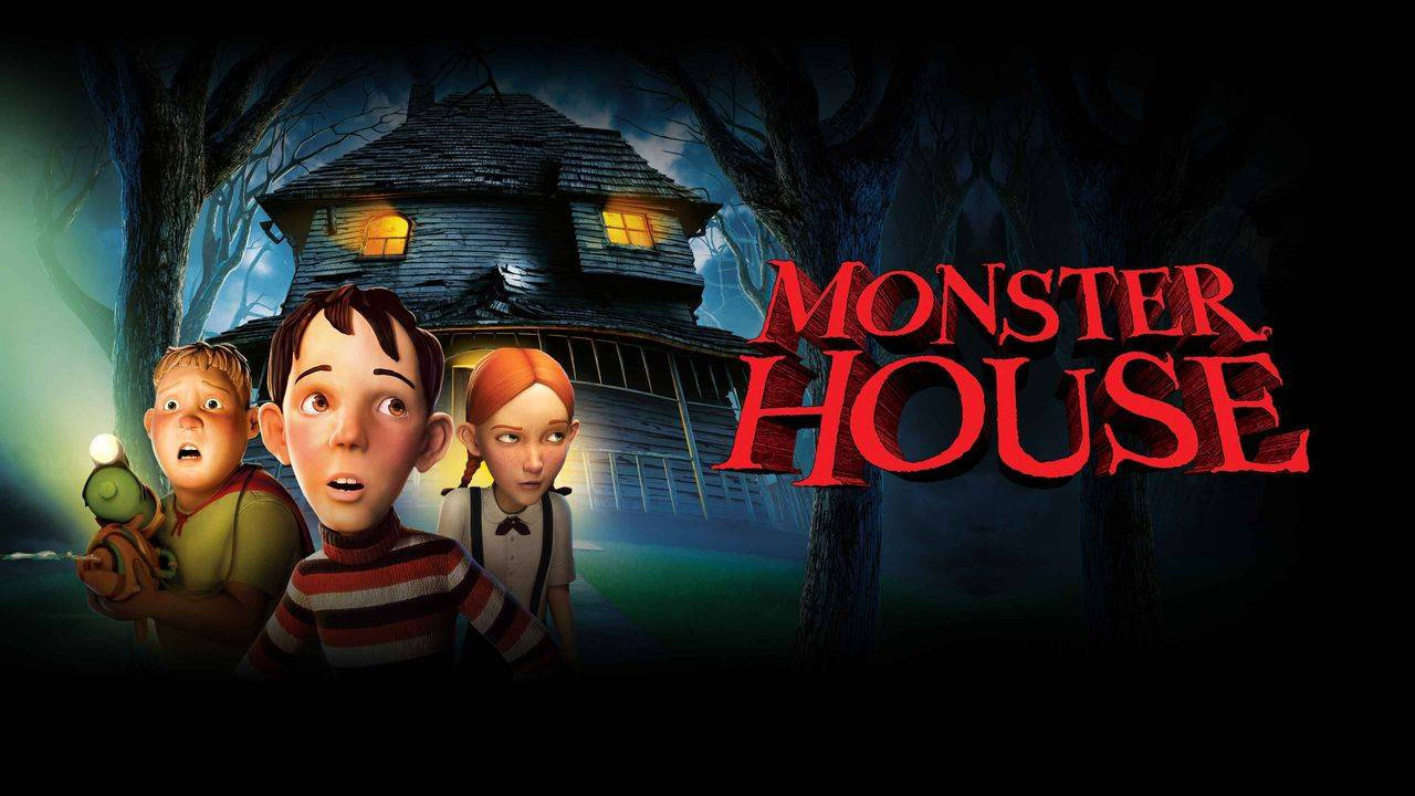 Monster House Poster On Right Wallpaper