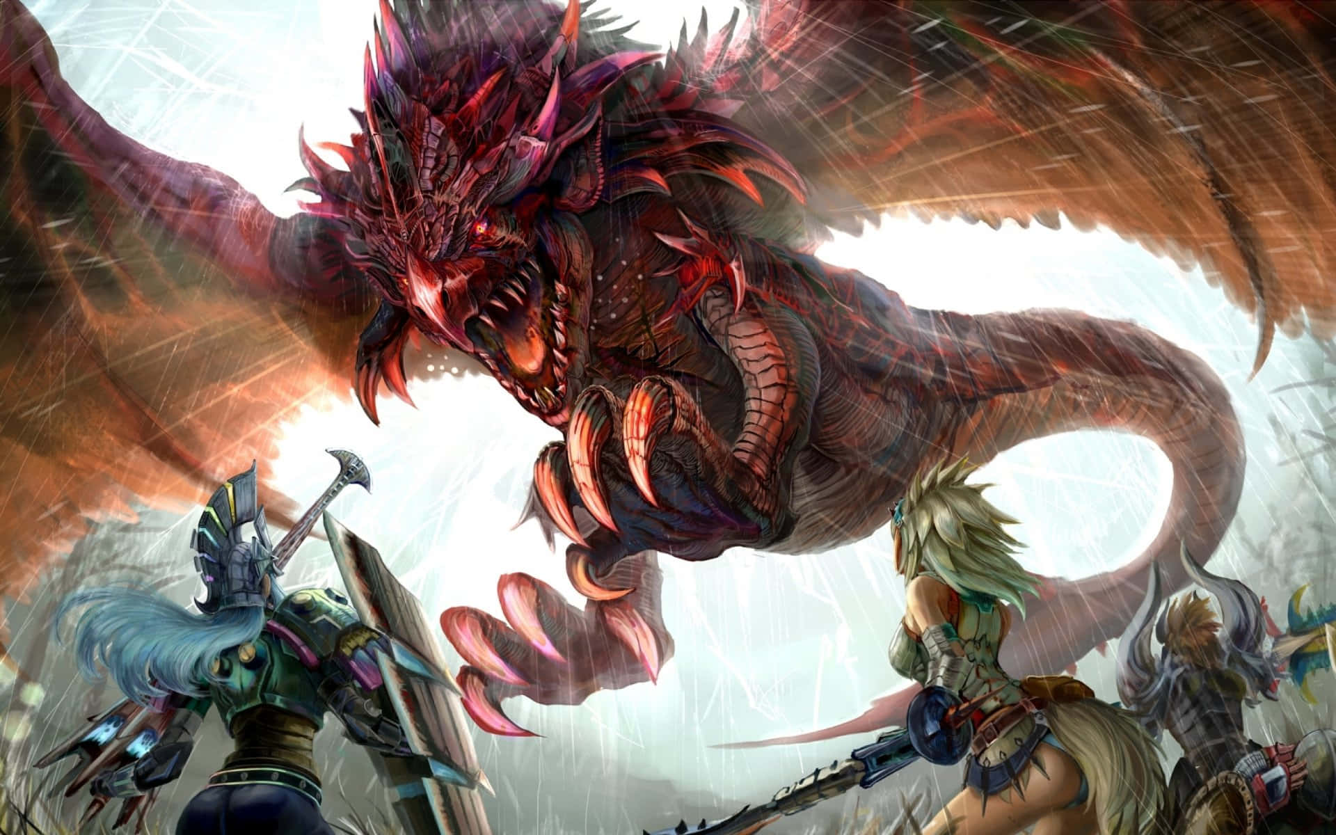 Join Your Friends and Conquer monster hunter 3 Wallpaper