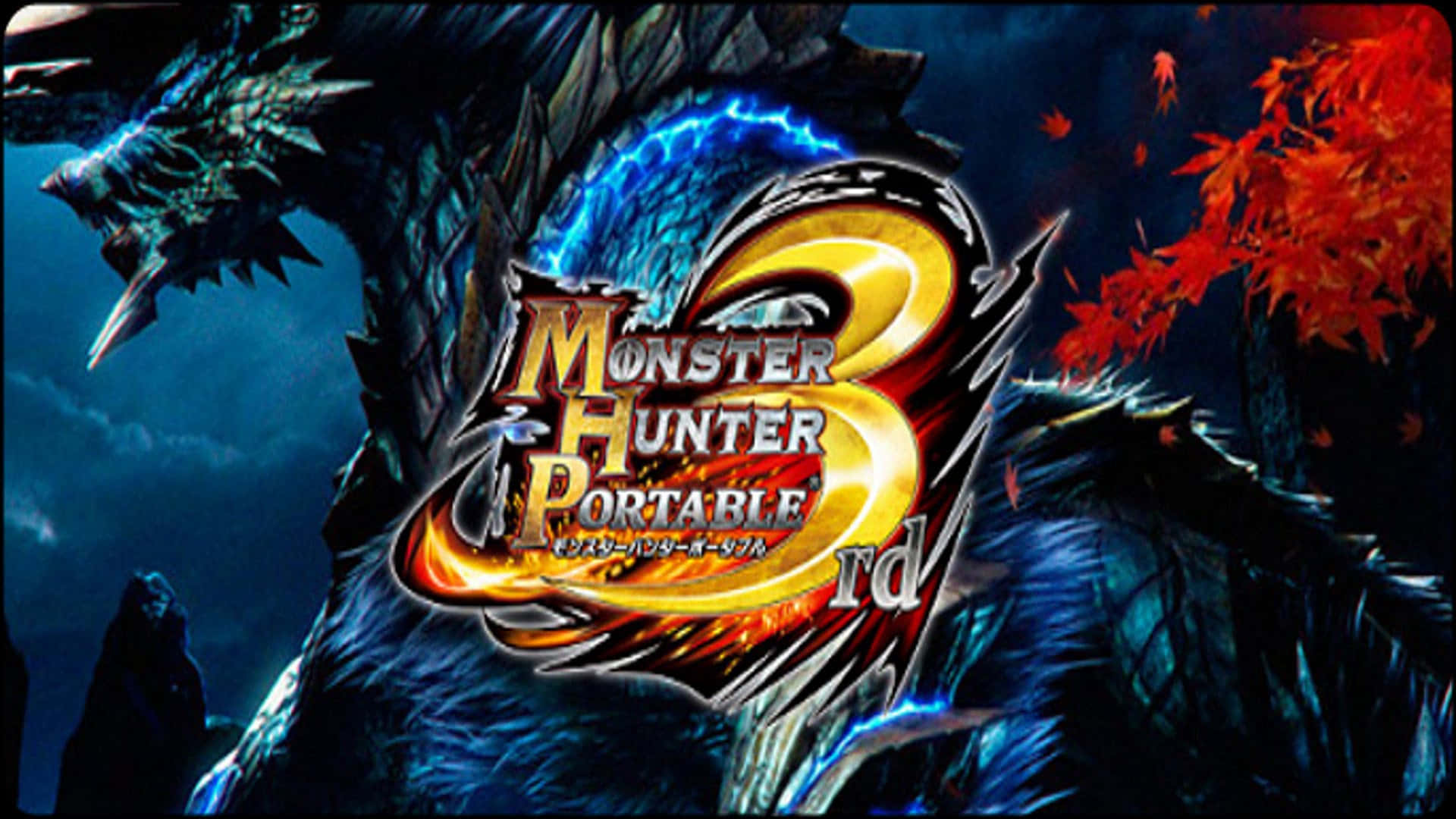 Tag på spændende jagter og skab kraftfulde våben i Monster Hunter 3. Wallpaper