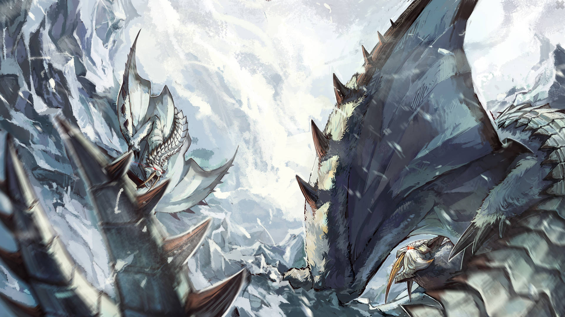 “Slaying The Barioth in Monster Hunter” Wallpaper