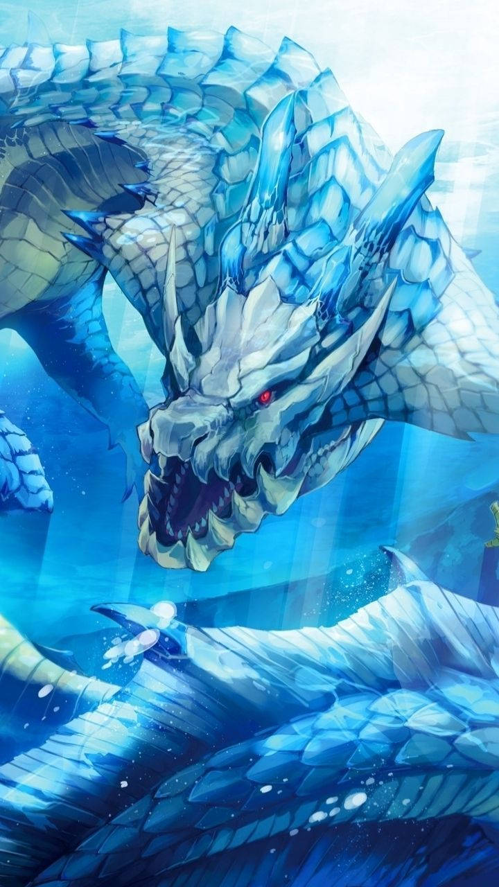 Monster Hunter Iphone Blue Scaled Dragon