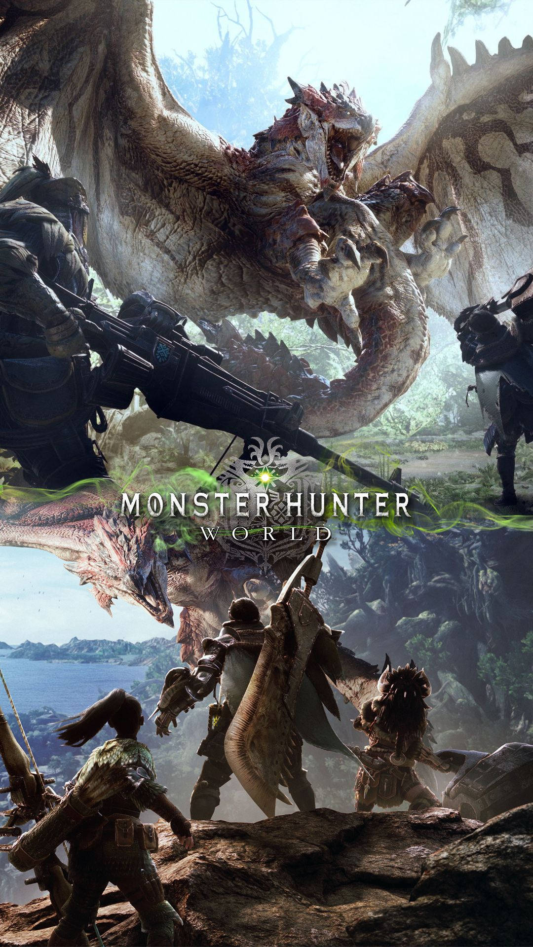 Wallpaper ID 317513  Video Game Monster Hunter Phone Wallpaper Battle  Dragon Rathalos Monster Hunter Warrior 1440x2960 free download