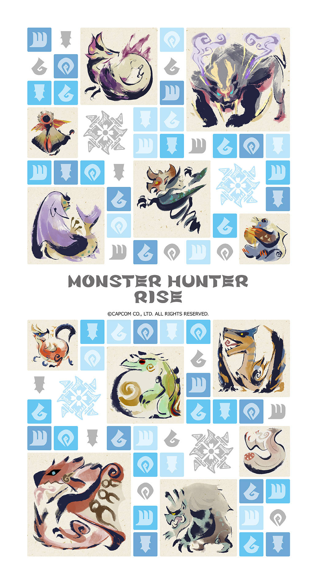 Monsterhunter Rise Poster Von Sakura Sakura Wallpaper