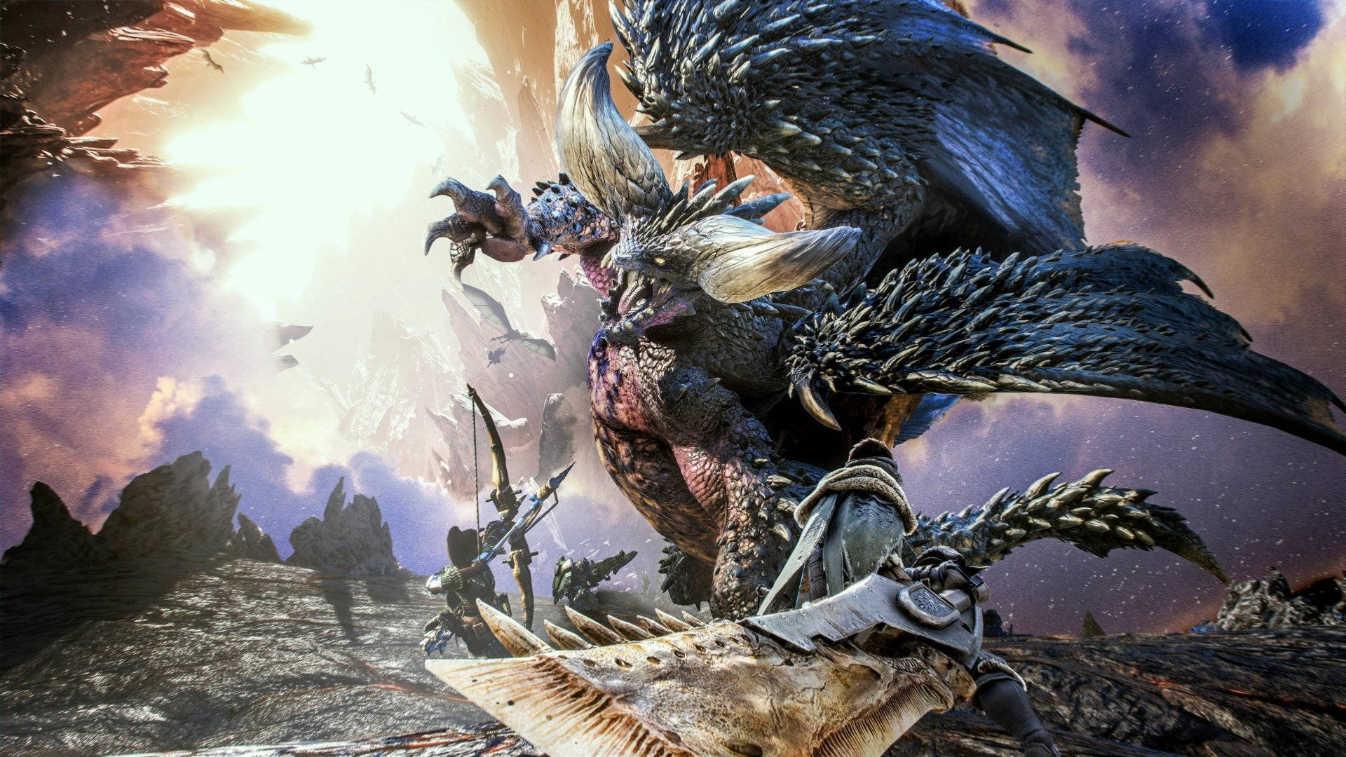 "Ready to take on all the creatures of Monster Hunter: World Iceborne!" Wallpaper