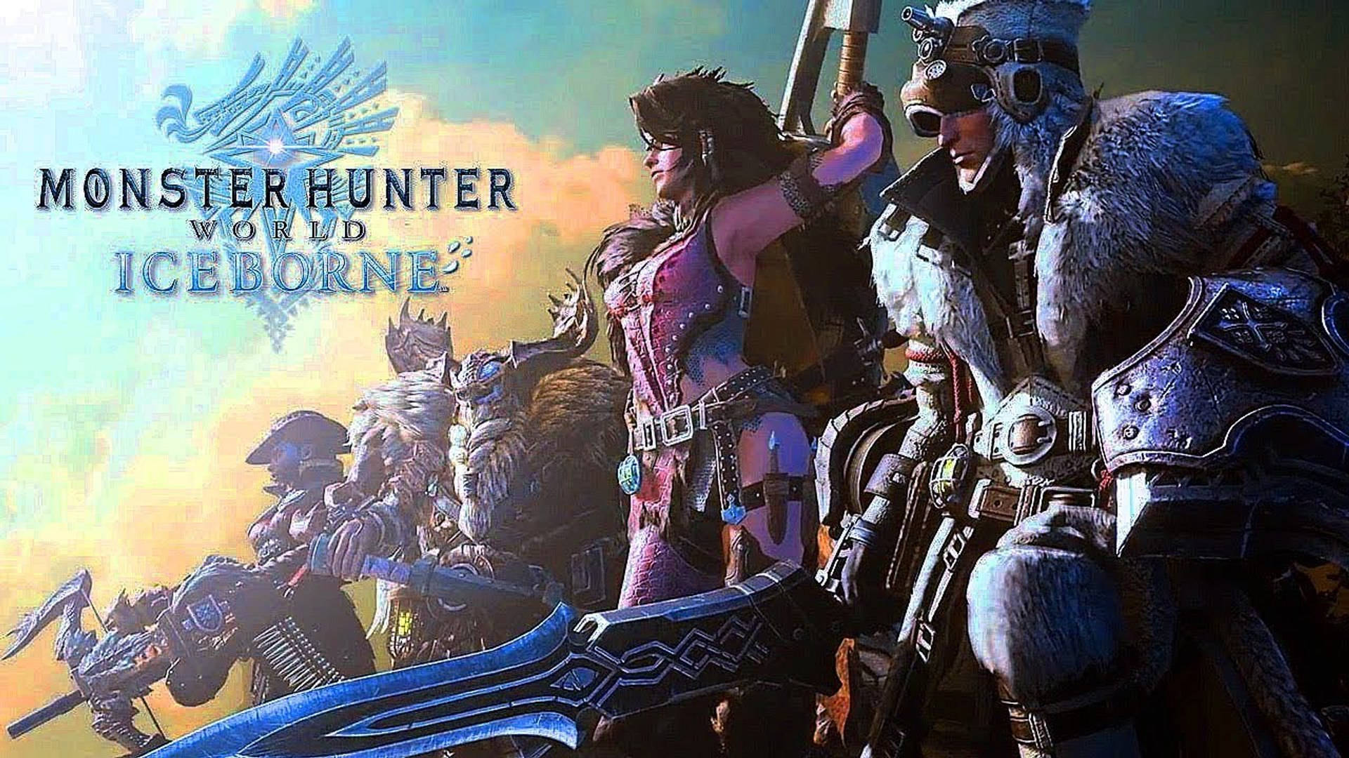 Pósterde Personajes De Monster Hunter World Iceborne. Fondo de pantalla