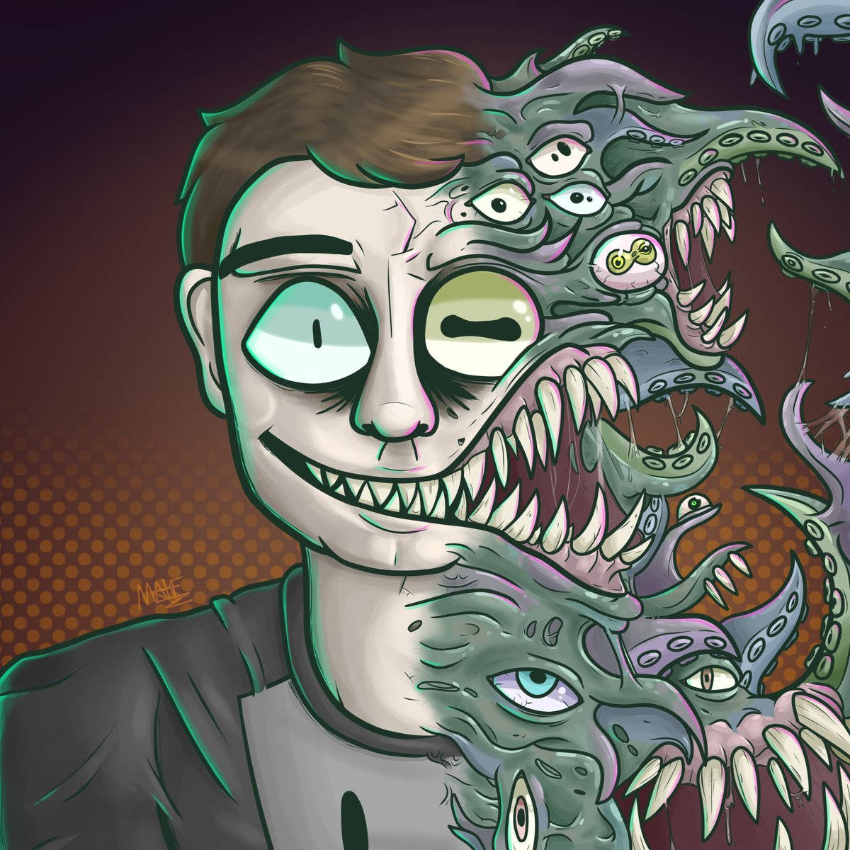Monster Man For Halloween PFP Wallpaper