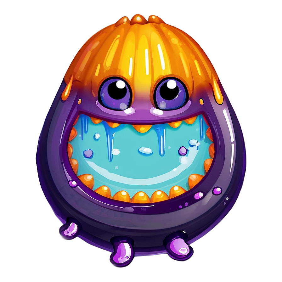 Monster Slime Halloween Png Mln PNG