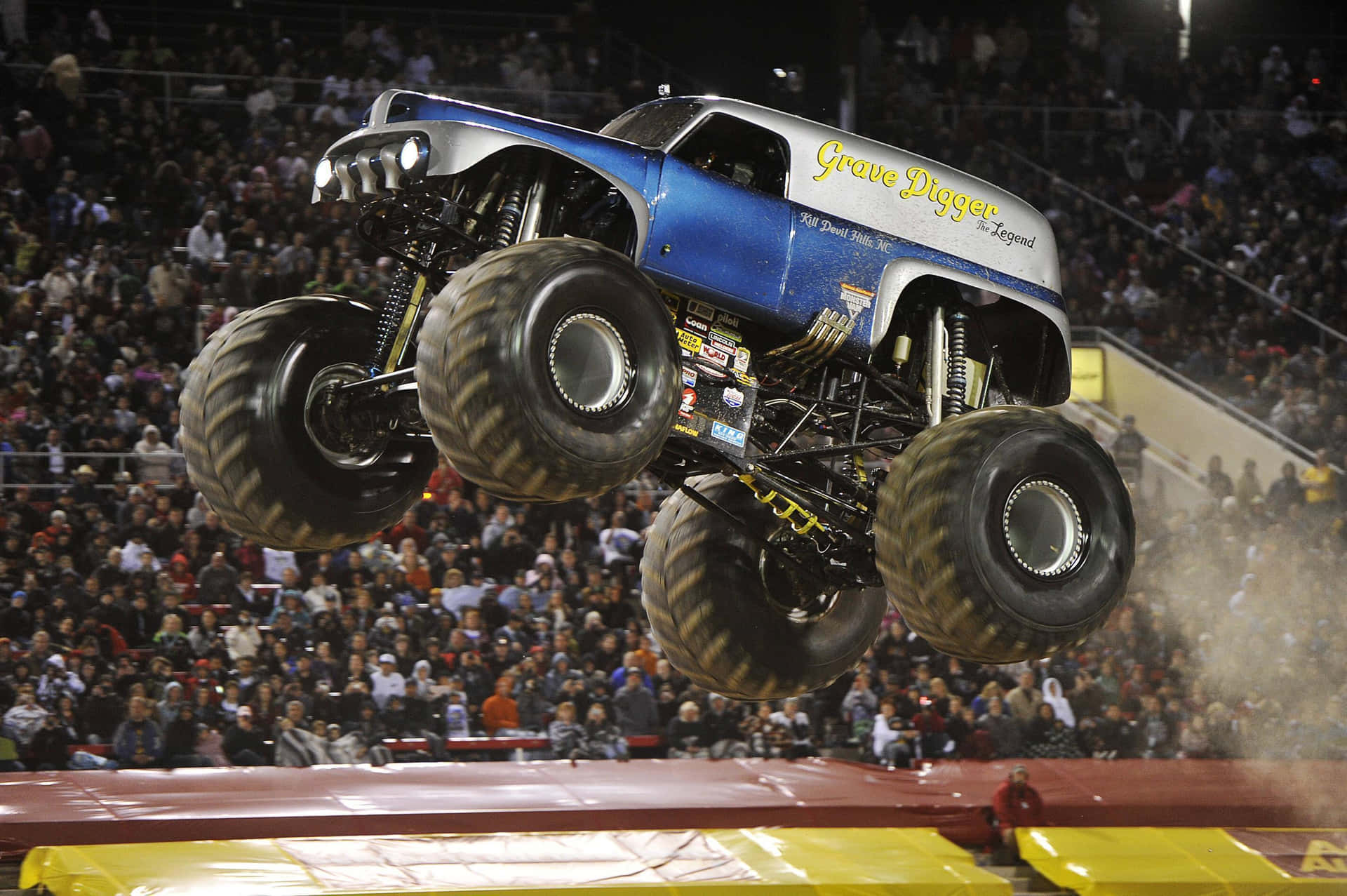A Monster Truck In The Air