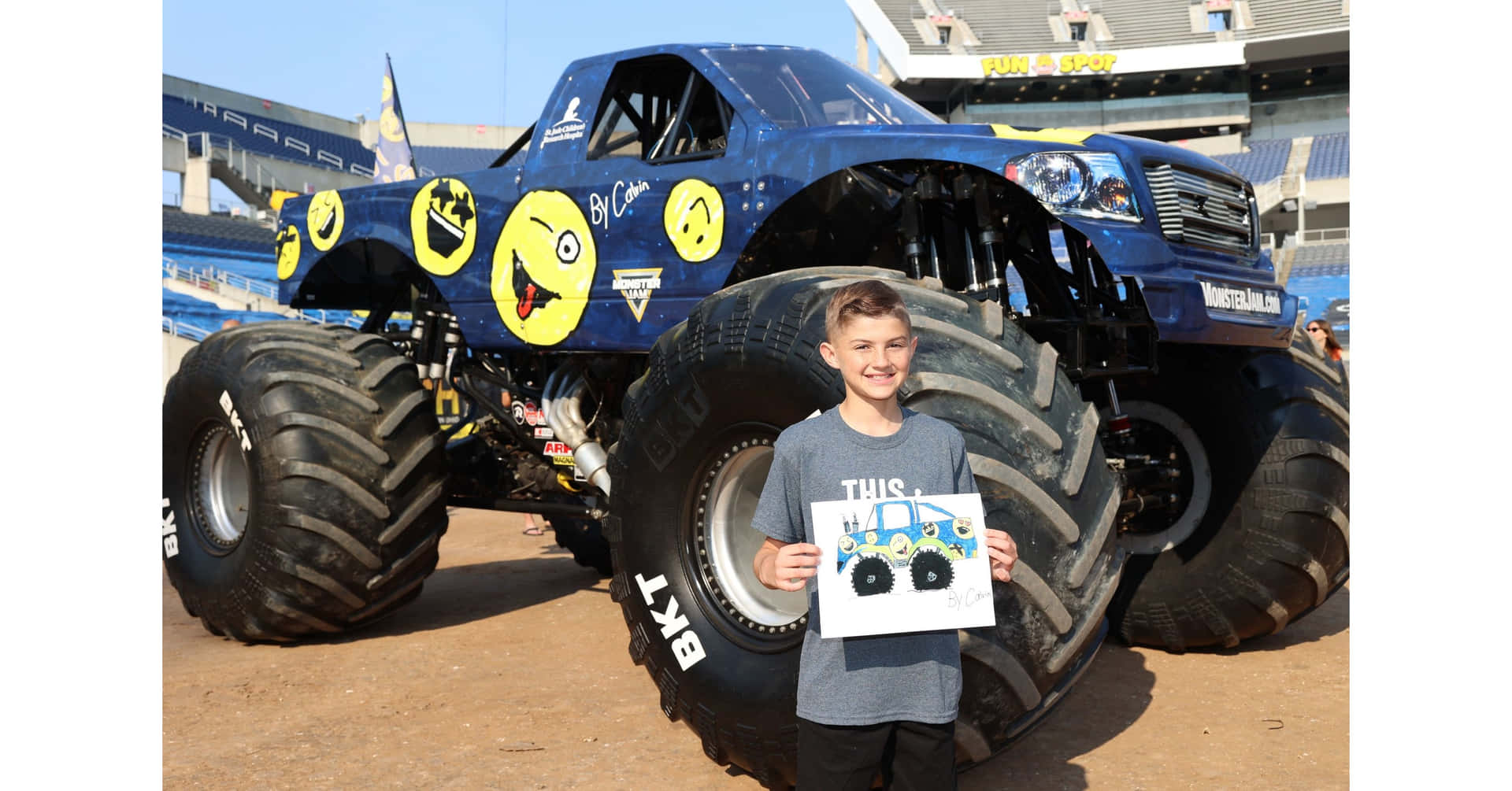 St. Jude Patient Monster Truck Picture