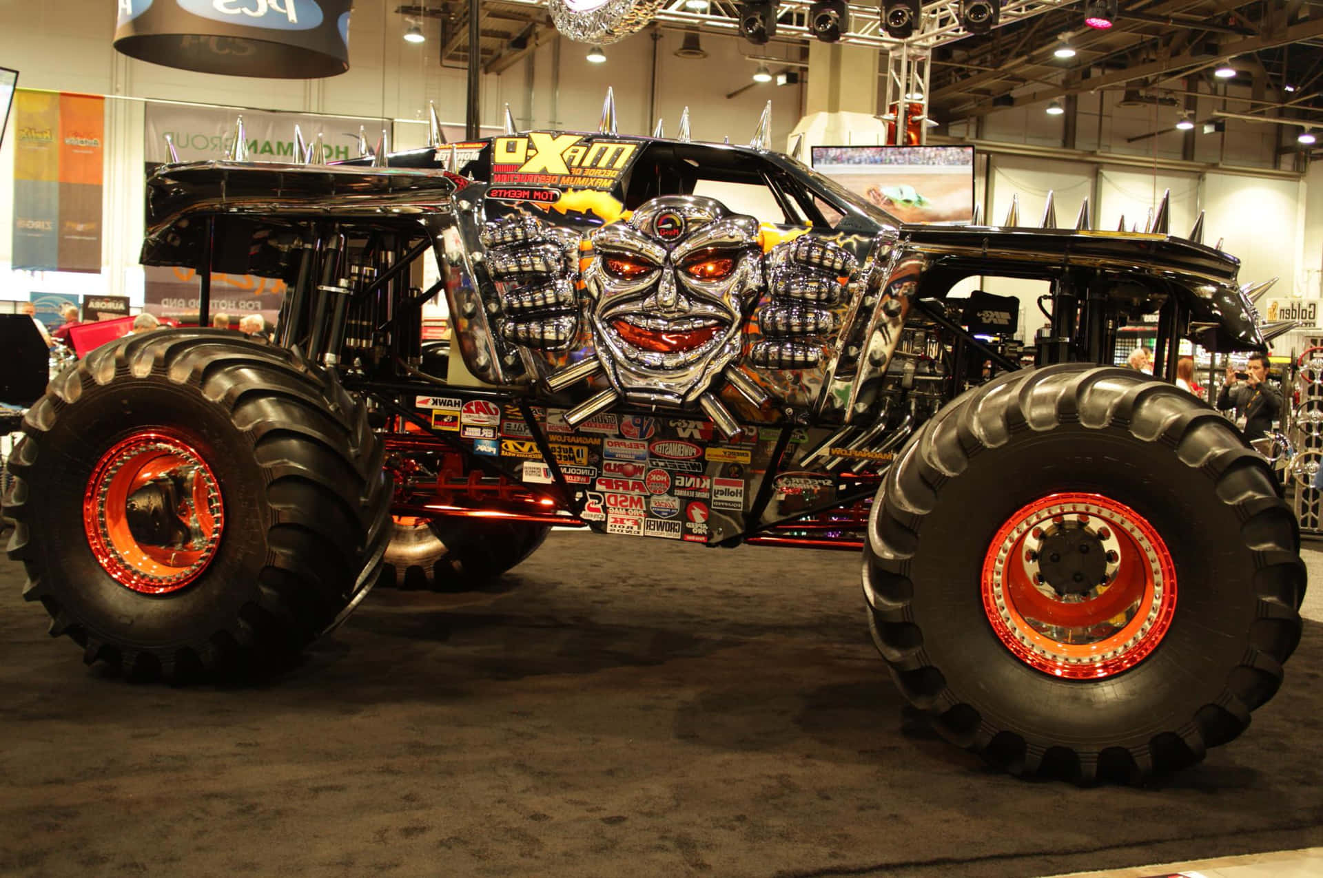 A Monster Truck On Display Wallpaper