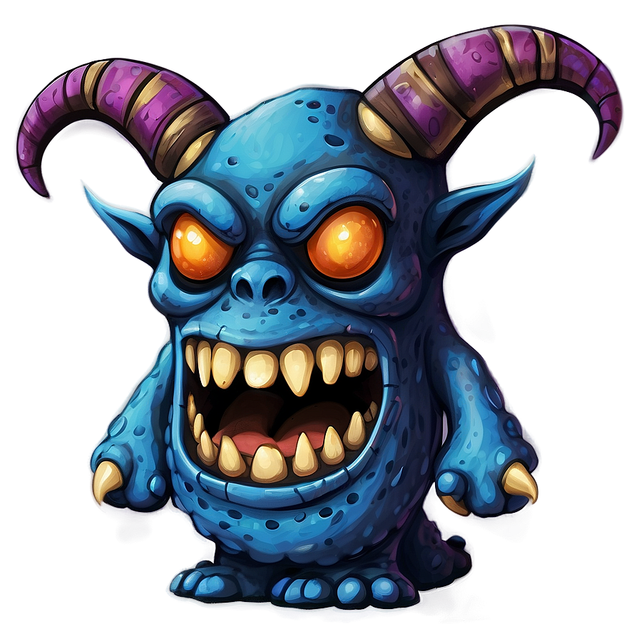 Download Monster With Horns Png 28 | Wallpapers.com