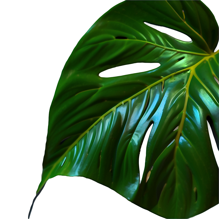 Monstera Leaf Closeup Png Jwh18 PNG