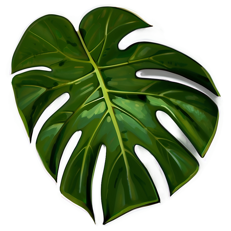 Monstera Leaf Closeup Png Nqq PNG