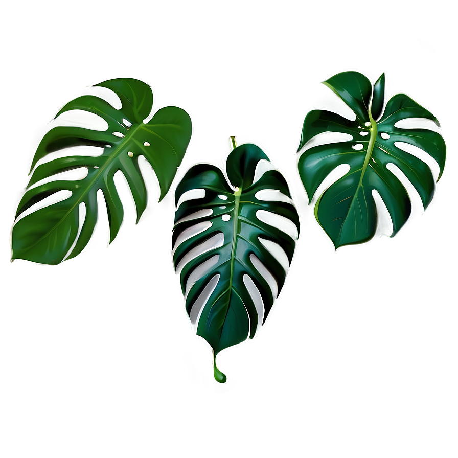 Monstera Leaf On White Png Ugx32 PNG