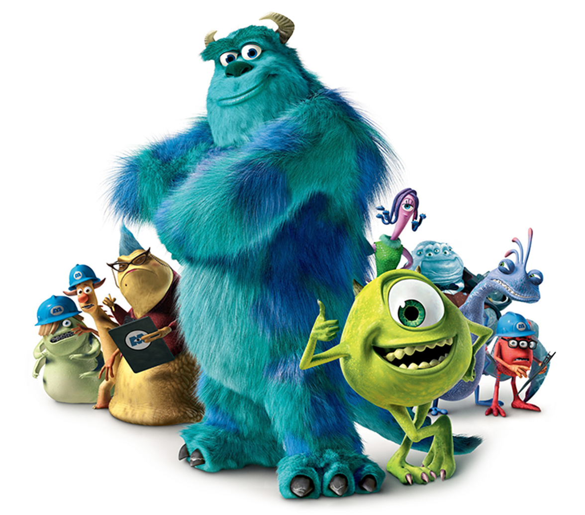 Monsters Inc Character Group PNG