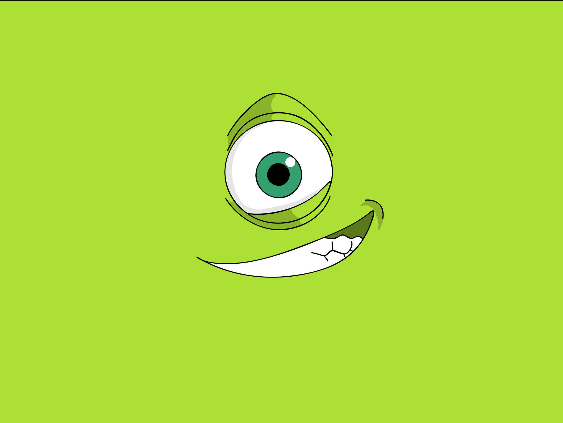 Monsters Inc Mike Wazowski Face Background