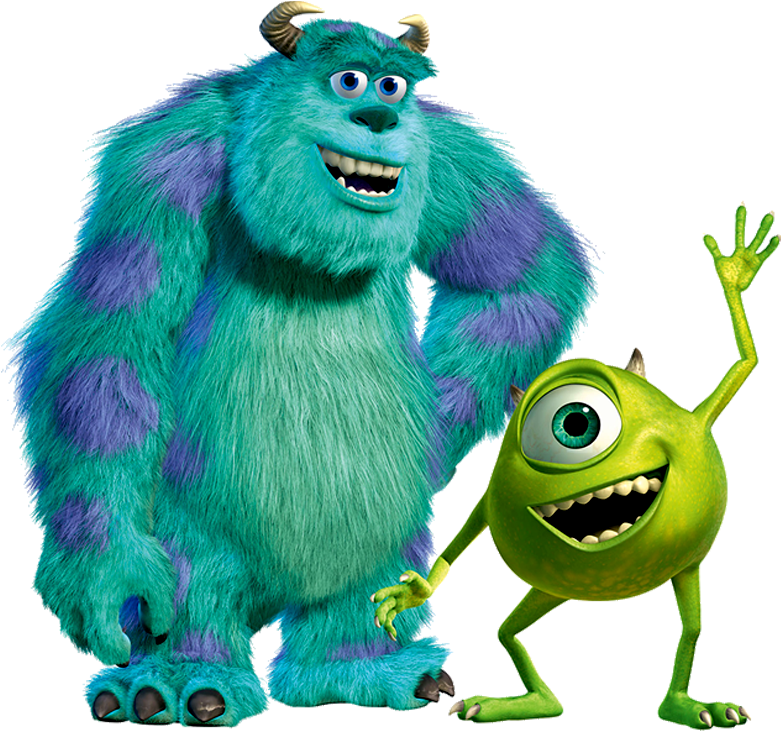 Monsters Inc Mikeand Sulley PNG