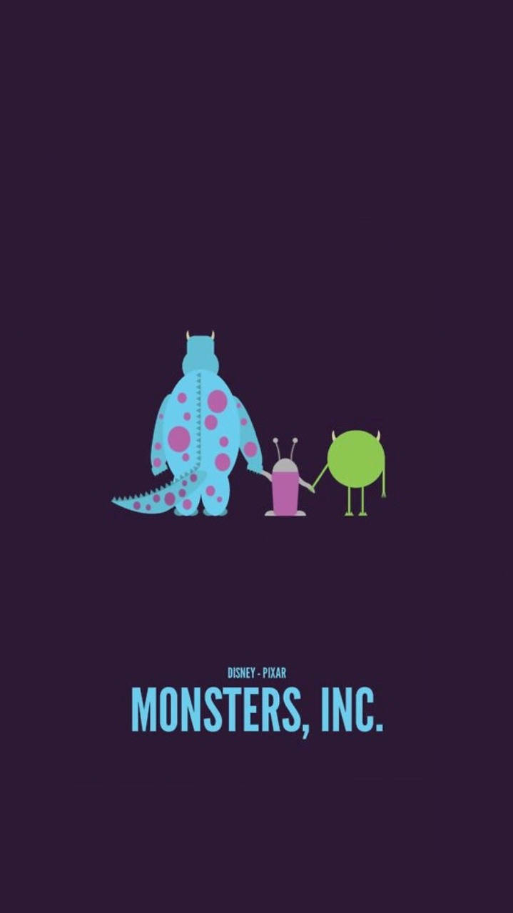 Monsters Inc Minimalist Art Background