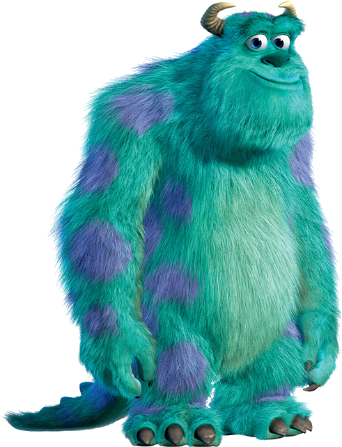 Monsters Inc Sulley Standing PNG