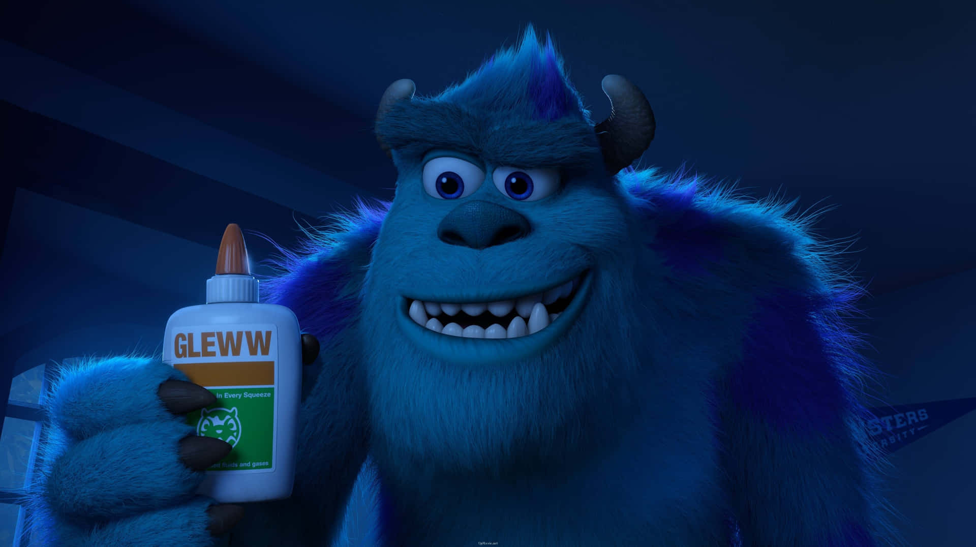 Monsters Sulley And Glue Wallpaper