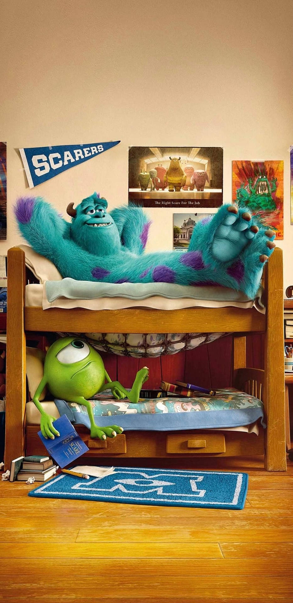 Monsters University Dorm Room Wallpaper