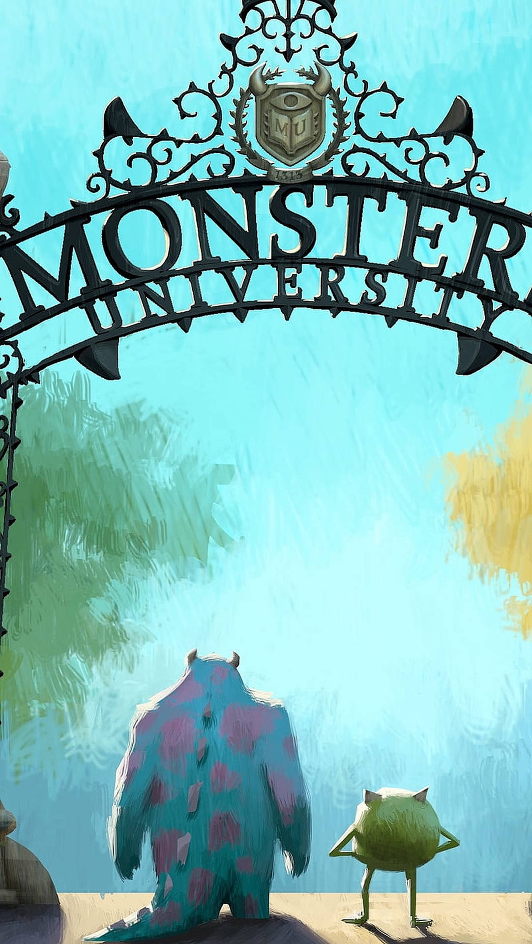 Monstersuniversity-målning. Wallpaper