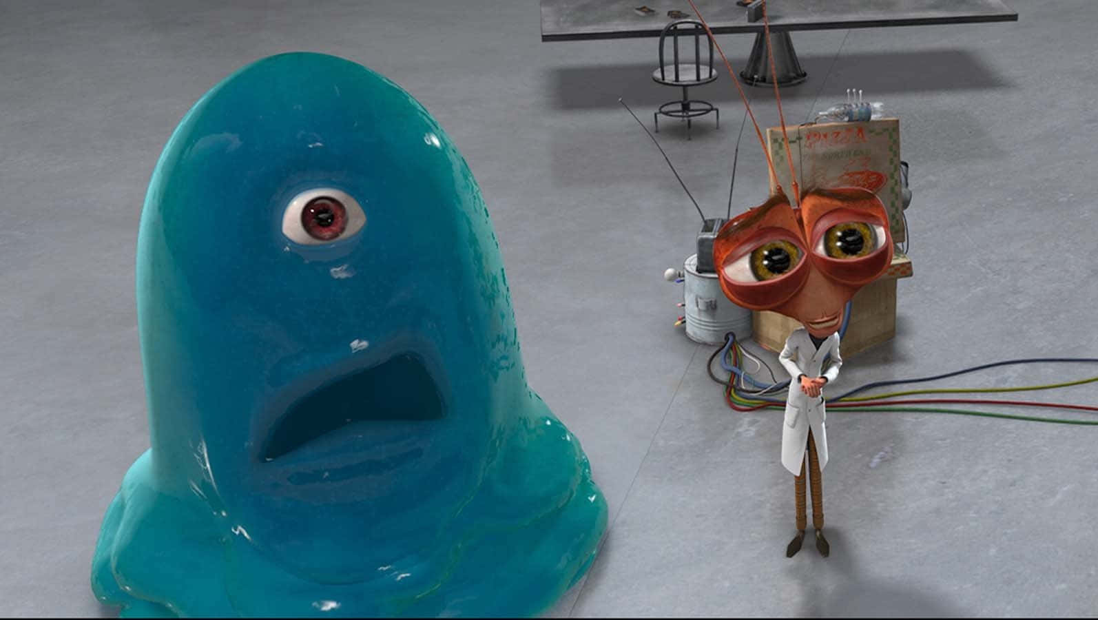Laughing Bob and Cockroach from Monsters Vs Aliens Animated Movie. Wallpaper