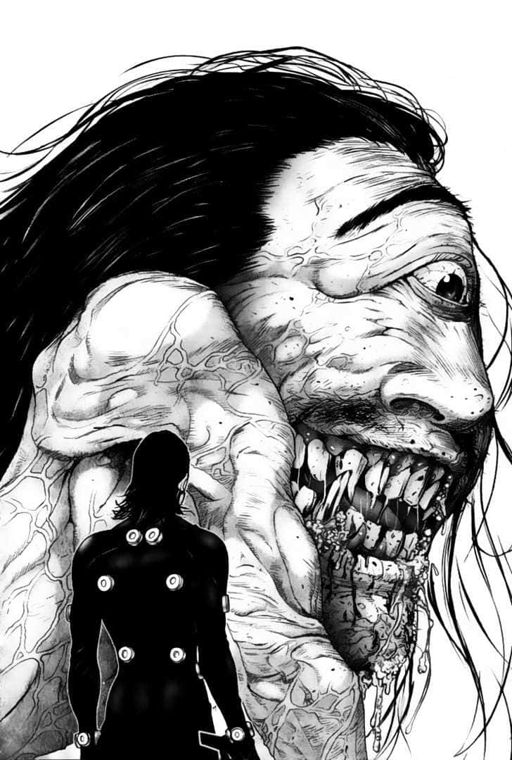 Monstrous Encounter Manga Art Wallpaper