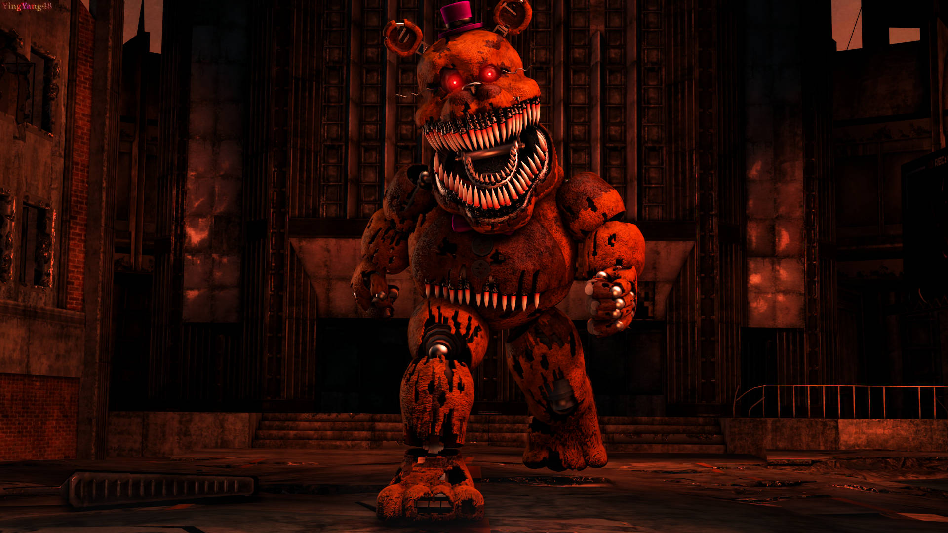 Monstrous Nightmare Freddy Wallpaper