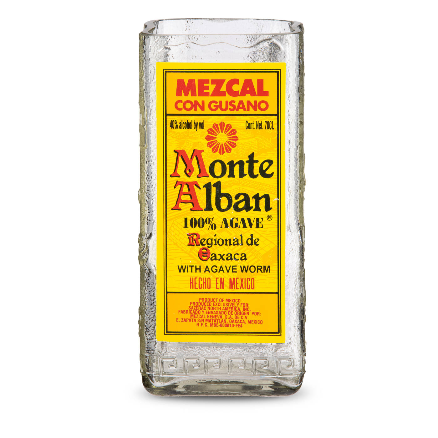 Monte Alban Mezcal Tequila Bottle Drinking Glass Wallpaper