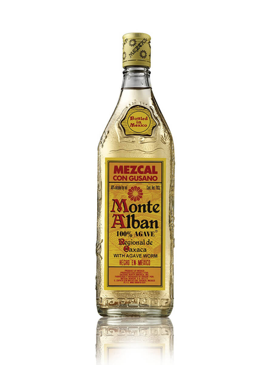 Monte Alban Mezcal Tequila Spejl Effekt Fotografi Tapet. Wallpaper