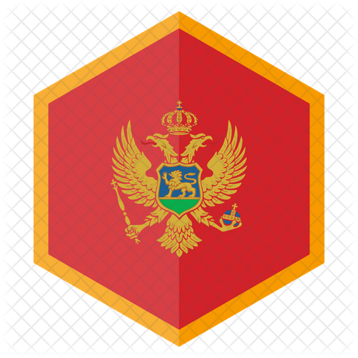 Montenegro Coatof Arms Hexagon PNG