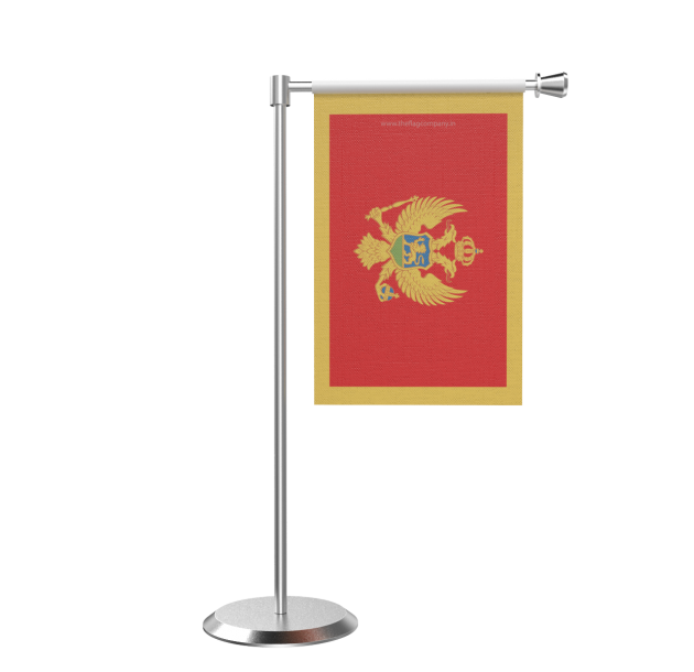Montenegro Flag Desk Display PNG