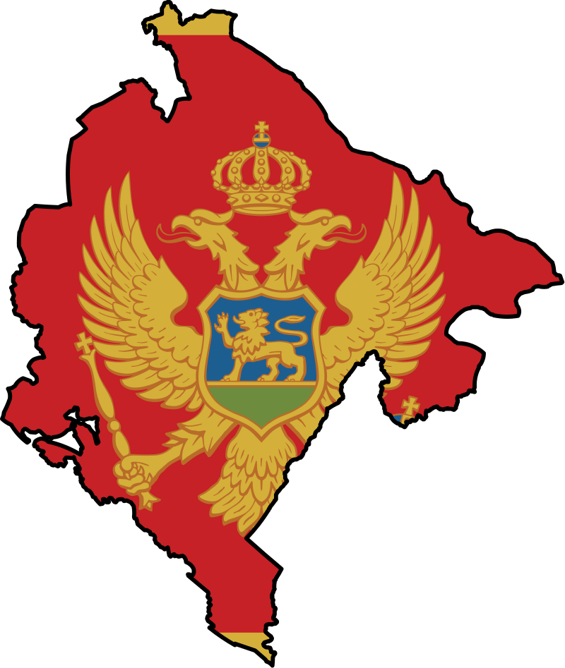 Montenegro Mapwith Coatof Arms PNG