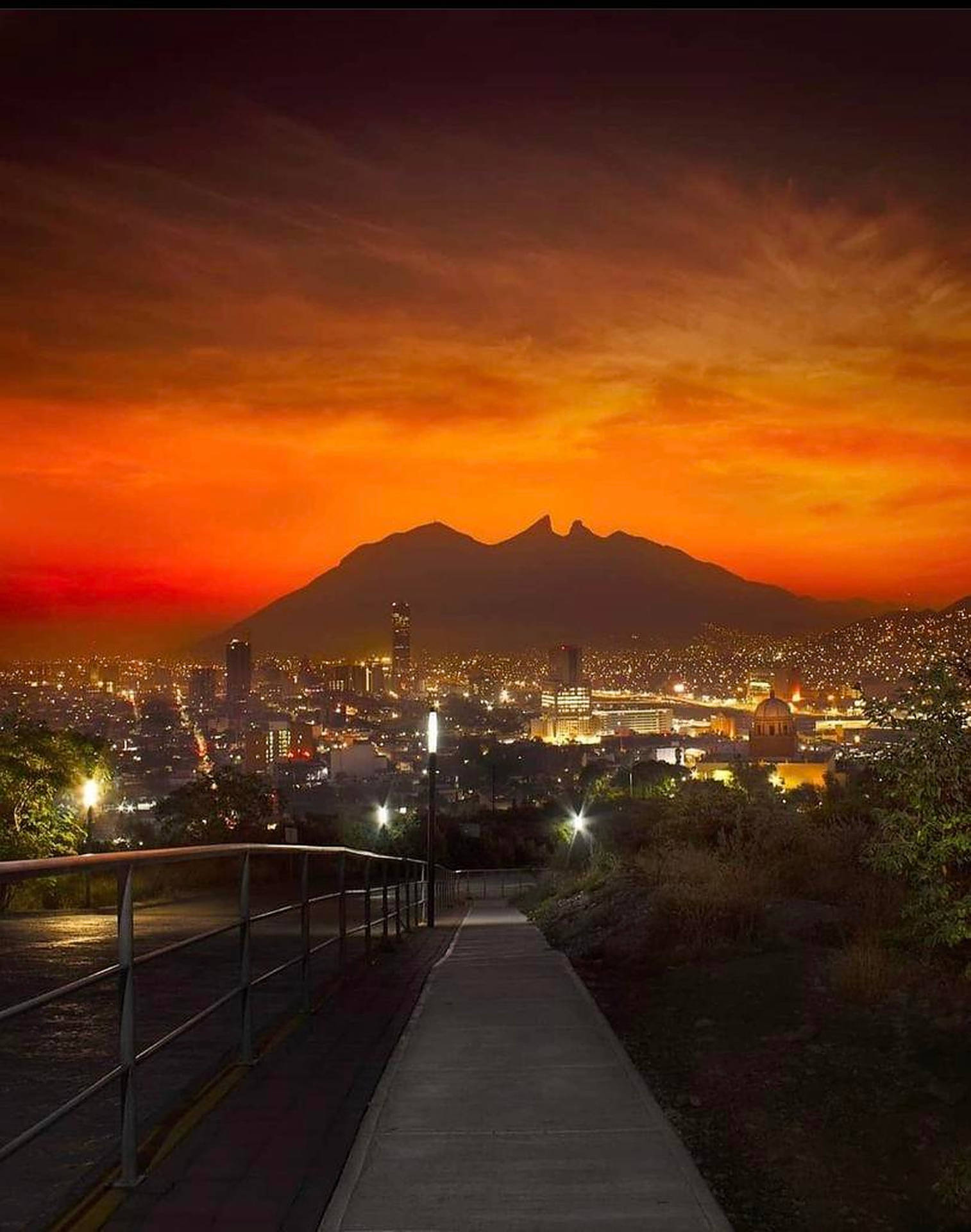 Monterrey Monte Cerro De La Silla Sfondo