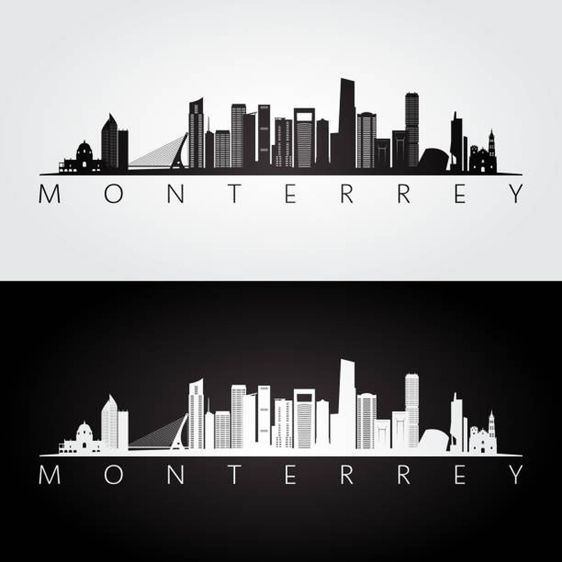 Monterrey Digital Illustration: Et mønster af den smukke danske landskabskab. Wallpaper