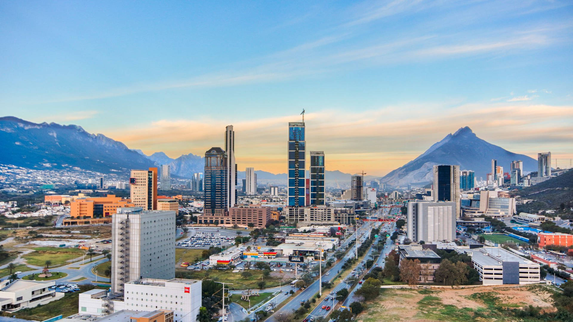 Grattacieli Di Monterrey Sfondo
