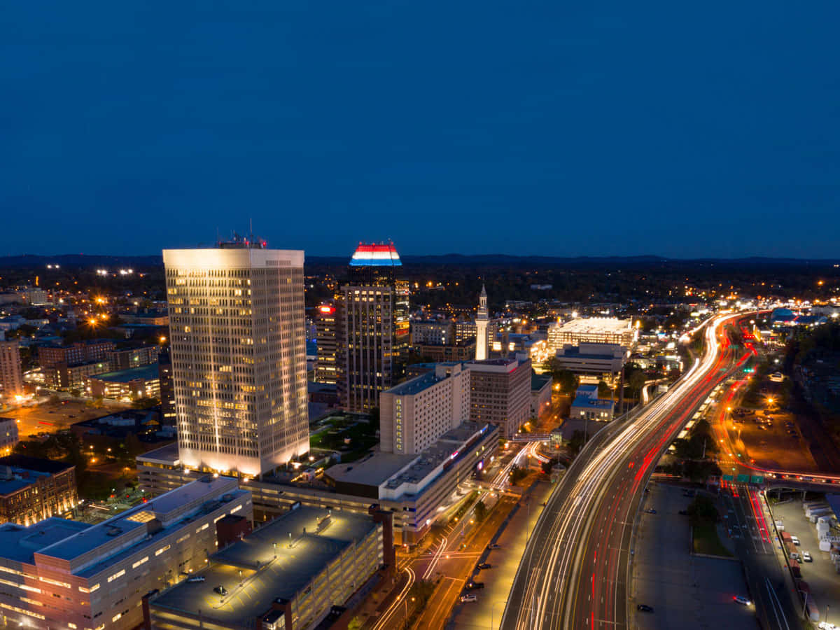 Montgomery Cityscape Nighttime Wallpaper