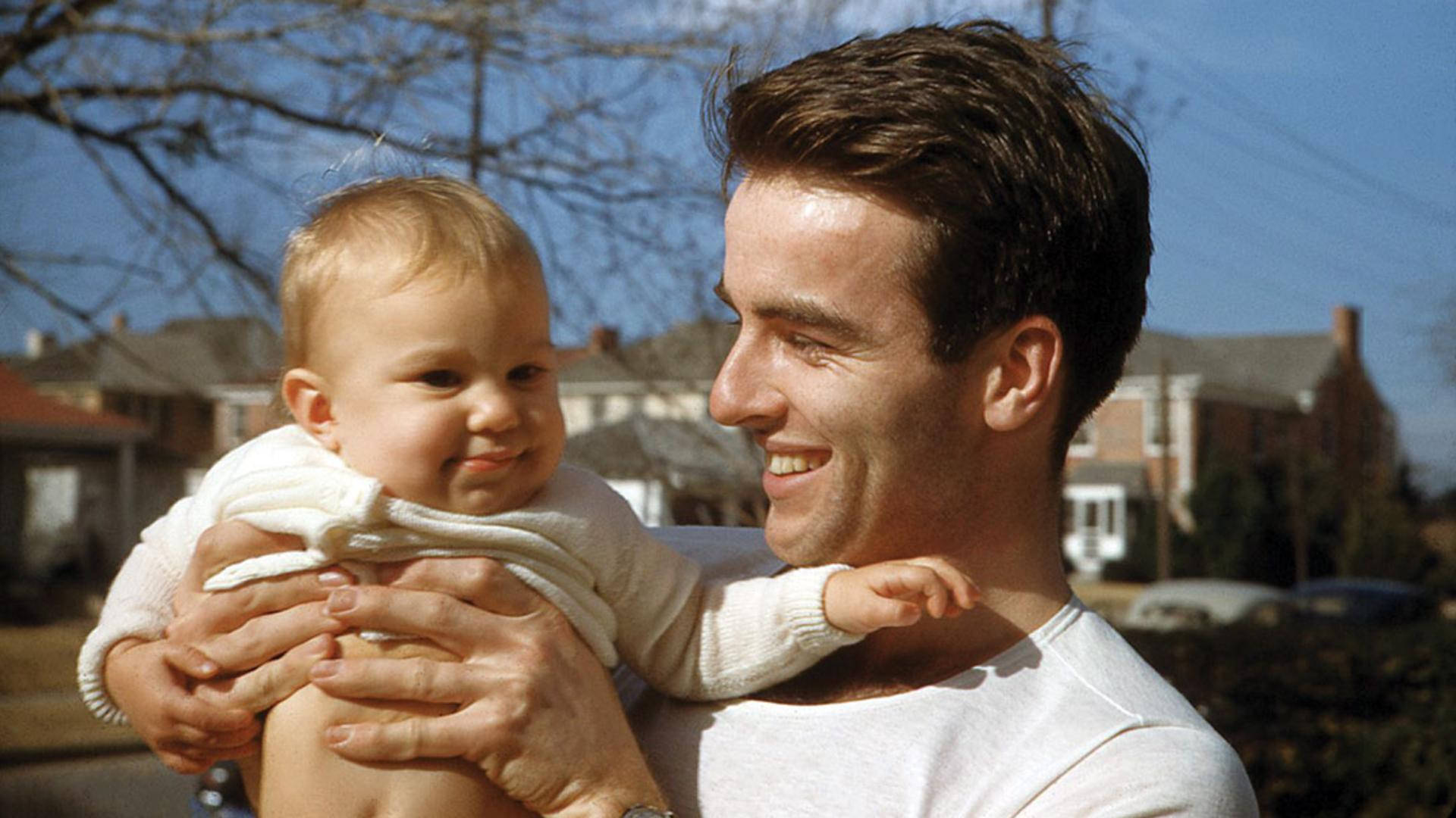 Montgomery Clift And A Baby Wallpaper