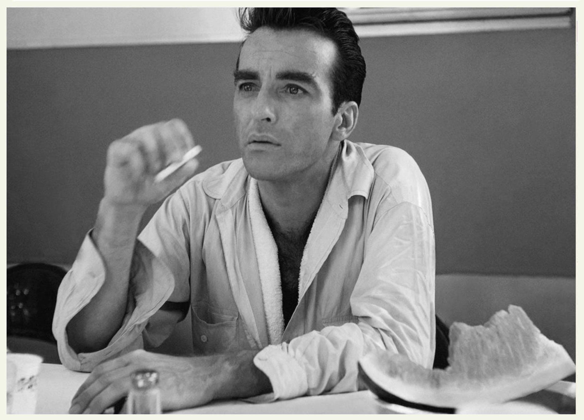 Montgomery Clift Smoking Cigar Picture